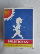 Zapałki kolekcjonerskie reklamowe Solstickan . Średnie . 