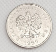 Moneta 1 zł z 1995 roku obiegowa 1zl złoty 1995r rok obiegowe złotówka