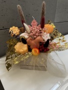 Jesienny flowebox ze świec sojowych 