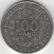 Afryka Zachodnia (BCEAO) 100 franków 1996 - 26 mm - nr 2