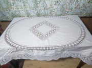 Obrus z koronką szydełkową 160x120