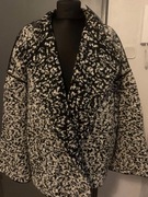 ZARA dzianinowy płaszcz sweter kardigan wdzianko narzutka tunika oversize