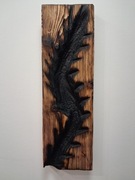 Płaskorzeźba drewniana na ścianę 