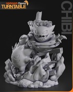 Figurka druk 3D żywica 12K " Chibi Ghost " - Chibi