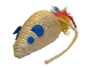 ALKO 2636 MYSZ SIZAL Z PIÓRKAMI DLA KOTA 10 cm