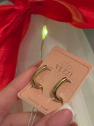 Złote kolczyki owalne Vezzi