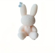 Świeczka kształt królika kolor brzoskwiniowy