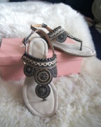 Sandałki Japonki Alma En Pena 37 koraliki skora weza