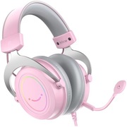 Słuchawki studyjne nauszne FIFINE H3P AmpliGame RGB z mikrofonem Różowe