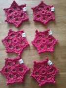 Podkładki pod kubki, świąteczne ozdoby 