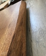 Blat dębowy z naturalną krawędzią 67x43,5/38x4,5