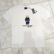 Biały t-shirt Polo Ralph Lauren z haftowanym przodem w rozmiarach