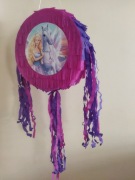 Zestaw piniata Syrenka jednorożec Barbi+kij+imię