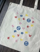 Torba bawełniana torebka tote bag cotton bawełna beżowa Harry Styles