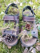 SANDAŁY LASOCKI, 41, DELUXE, ART BRUT & ART KURZ; W SAM RAZ NA BAGNO :)