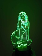 seksowna kobieta lampka nocna z pilotem. personalizacja