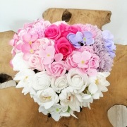  Mydlane kwiaty/serce/prezent/flowerbox