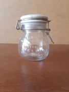 Szklany słoik z ceramicznym wieczkiem i metalową klamrą Cartwright & Butler