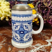 Kufel z pokrywką - Wzór Słomkowy "Alt-Rauenstein" - Lichte - 0,6 L