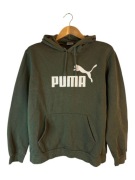 Bluza z kapturem Puma zielona z logiem l xl