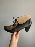 Ligia Matos skórzane jesienne botki damskie 100% skóra 39,5 40