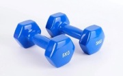 Zestaw niebieskie hantle 10 kg 