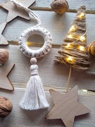 Ozdoba świąteczna w stylu Boho, eko bombka 008