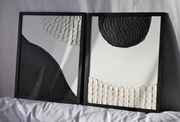 Modne obrazy strukturalne, dwa obrazy 40x50