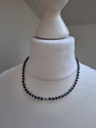 Naszyjnik handmade z naturalnych kamieni hematyt noc kairu 