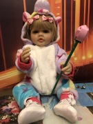 Lalka typu reborn jednorożec 55 cm