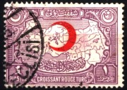 Turcja 1928 Mi Z9 Red Crescent symbol, map