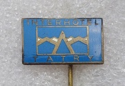 Odznaka reklamowa hoteli Interhotel Tatry. Czechy