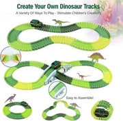 Kizplays Tor Wyścigowy Dinozaury 251el Auta Klocki