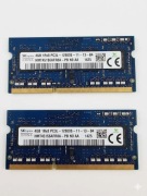 Pamięć RAM DDR3L SK hynix  2 x 4GB = 8GB PC3L 12800S HMT451S6AFR8A-PB