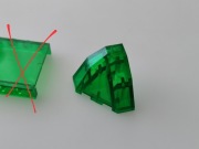 Lego panel 2463 trans green, do Space Police II 6984 6897 6957 lata 90