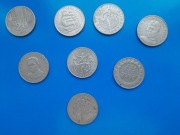 Zestaw monet 20 zl. z okresu Prl-u 8 sztuk
