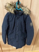 Jack& jones granatowa parka zimowa kurtka ciepła 152 12 lat
