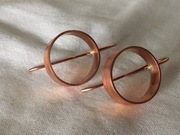 Kolczyki miedziane - Miedż Koła.art.jewellery