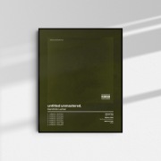 Plakat Kendrick Lamar untitled unmastered 40 cm x 50 cm