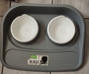 Miseczki z podkładką dla kota,psa,,Butler"(4P)