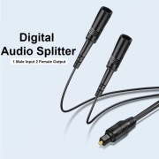 Kabel optyczny audio rozdzielacz splitter TOSLINK S/PDIF DD5.1 krótki 32 cm