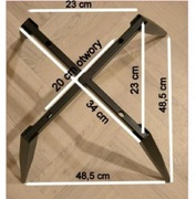 Stelaż krzyżowy metalowy do krzeseł.