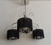 Żyrandol i kinkiet z kryształkami Italux Span