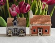 Praskie mini domki z porcelany Domek Kořenářky i Dům Nadace Olgy Havlové