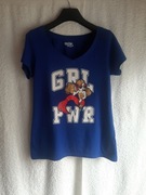 T-shirt w serek z nadrukiem, Joe Boxer, r. S