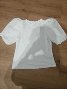 HM Biała bluzka z bufiastymi rekawami