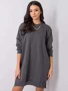 Ciemnoszara melanżowa sukienka Emille