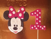 Myszka Minnie na tort z cyferka