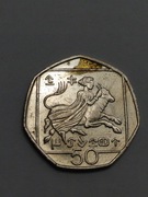 Sprzedam monetę Cypr 50 centów 1998r. stan db.