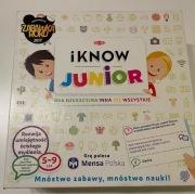 Gra „iKNOW Junior” firmy Tactic. Wyróżniona przez Mensa. Zabawka roku.